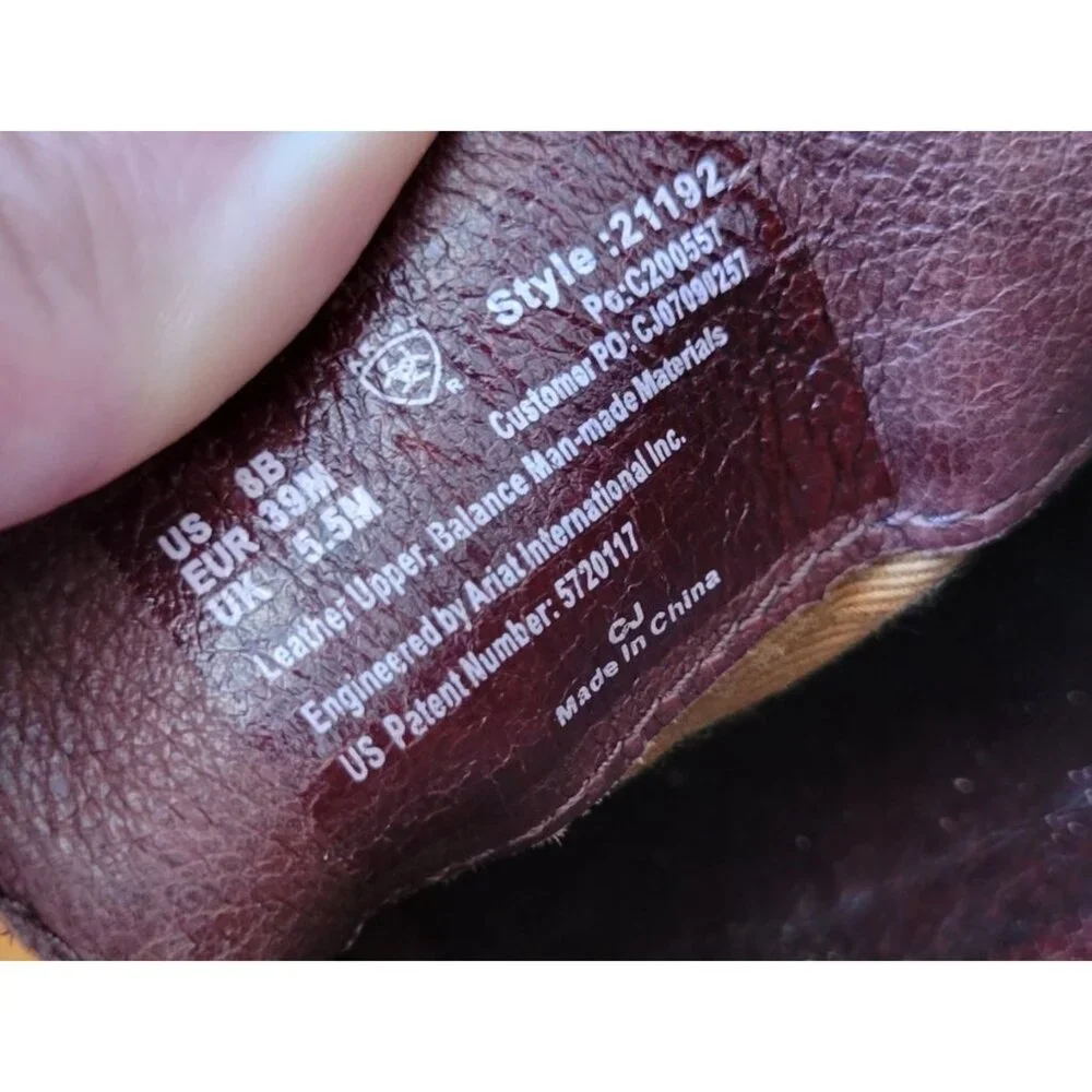 Ariat 8B Brown Leather Horsebit Loafers Slip‎ On Shoes Comfort 21192 CHARLESTON